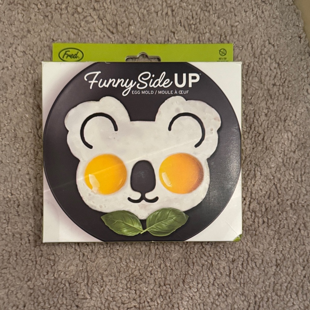 Fred Koala Egg Mold with Black and White Design